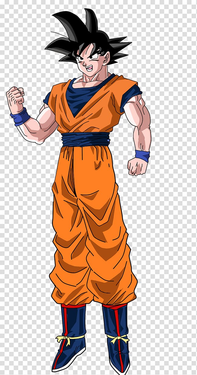 Goku Gohan Vegeta Nappa Majin Buu, goku transparent background PNG clipart