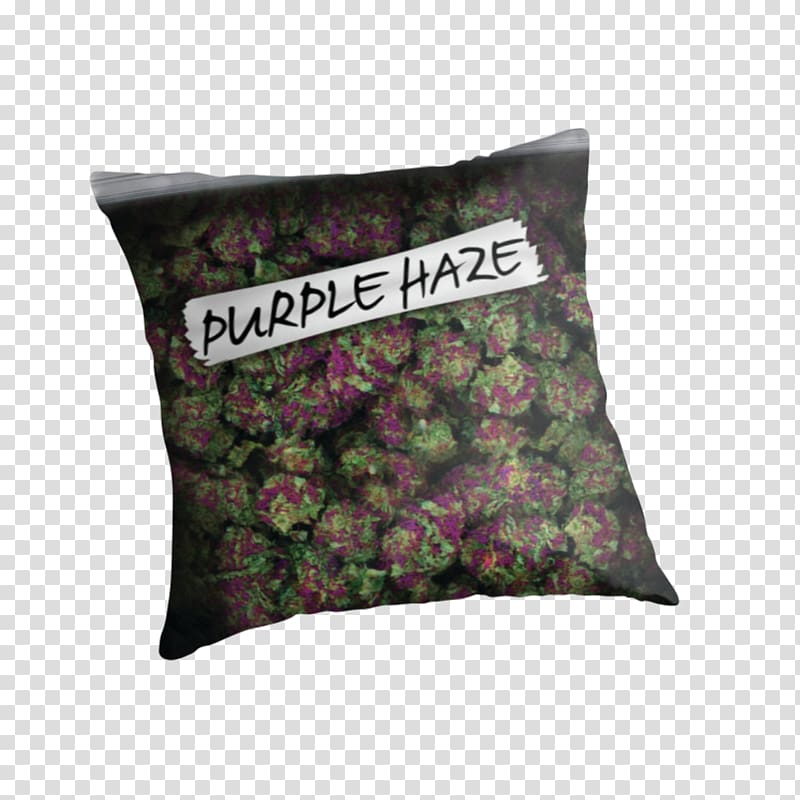 Purple Haze Cannabis Kush Pillow, cannabis transparent background PNG clipart