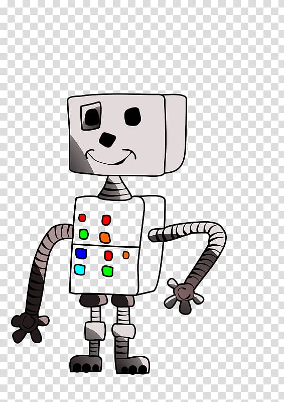 Robot Color , childlike transparent background PNG clipart
