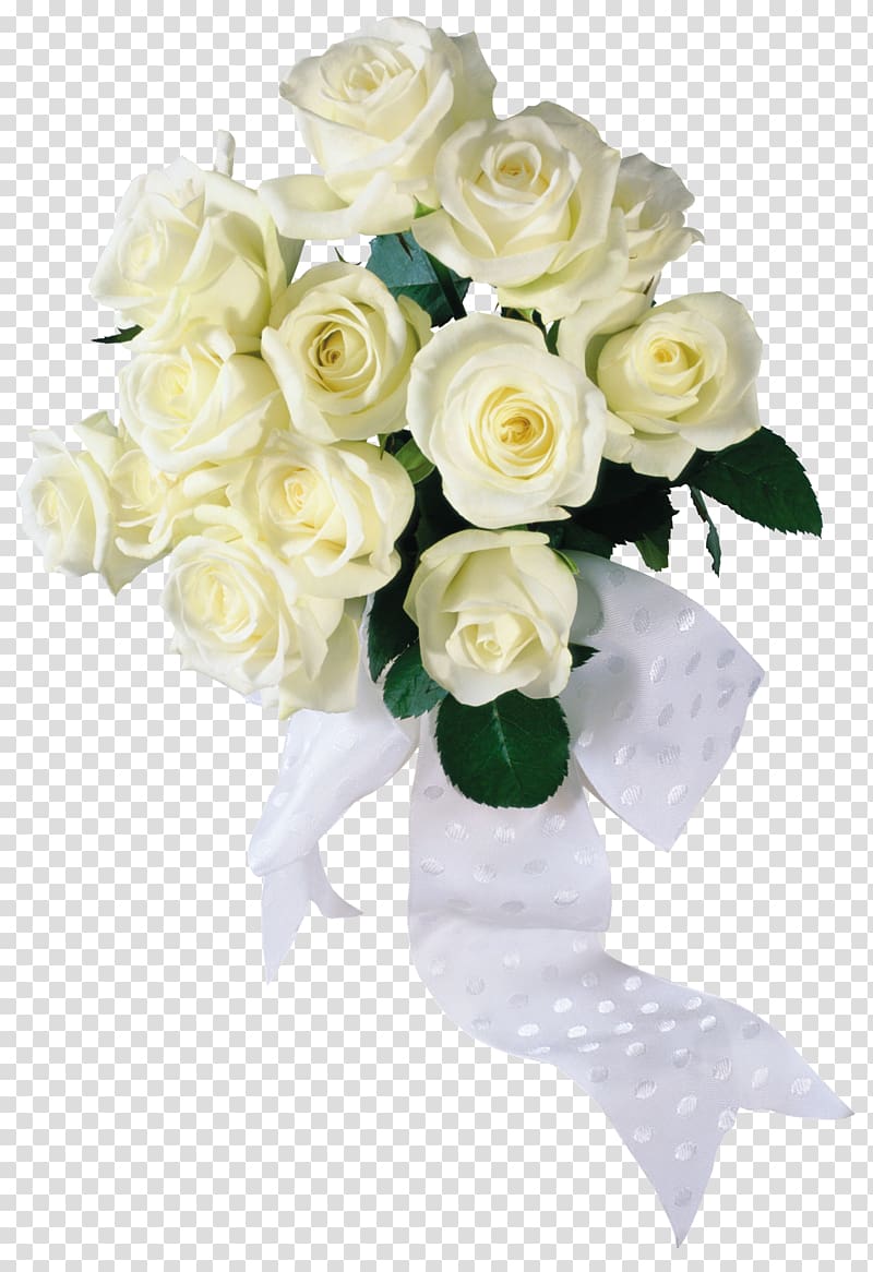 bouquet of white rose, Flower bouquet Rose White, White roses transparent background PNG clipart