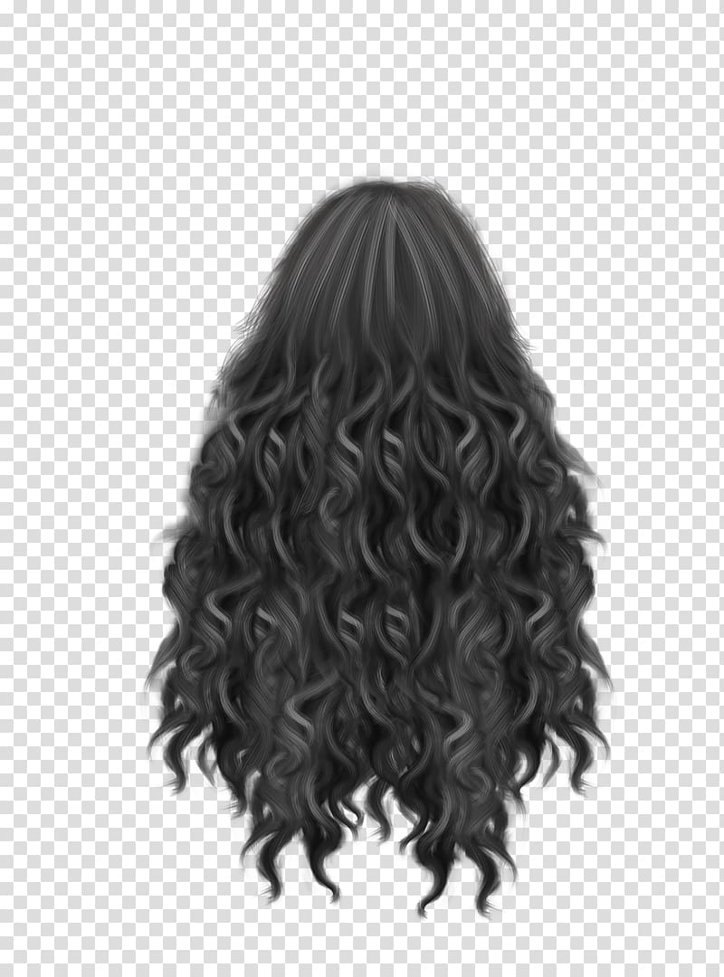 Artificial hair integrations Long hair, curly transparent background PNG clipart