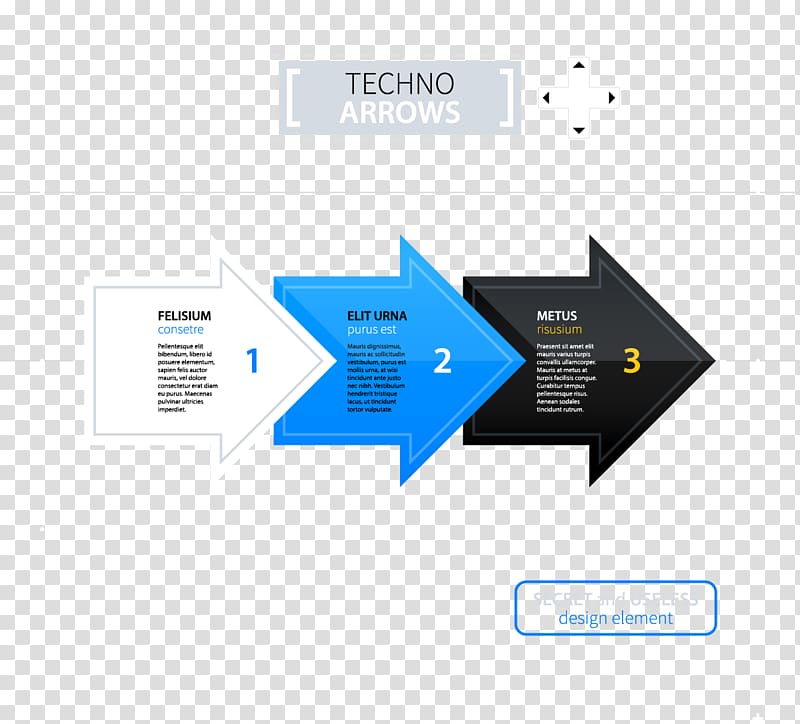 Diagram Arrow, Three arrows transparent background PNG clipart