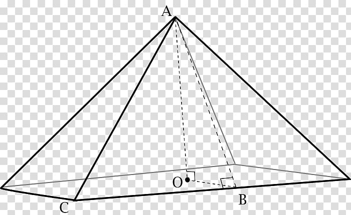 Triangle Pythagorean theorem Square pyramid, Angle transparent background PNG clipart