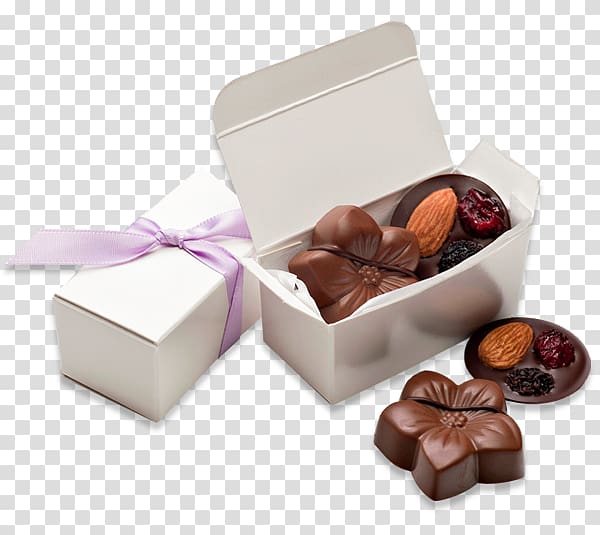 Chocolate truffle Praline Bonbon Fudge, chocolate box transparent background PNG clipart