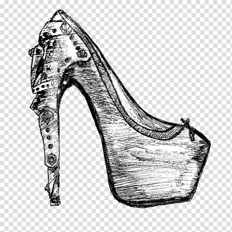 High-heeled shoe Footwear Drawing Sneakers, heels transparent background PNG clipart