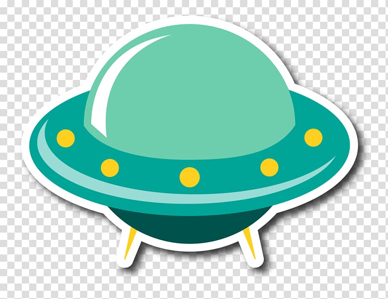 Unidentified flying object Extraterrestrials in fiction , Hand-painted UFO transparent background PNG clipart
