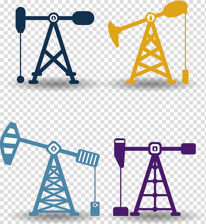 Extraction of petroleum Oil field Petroleum industry, Four kinds of oil extraction equipment transparent background PNG clipart
