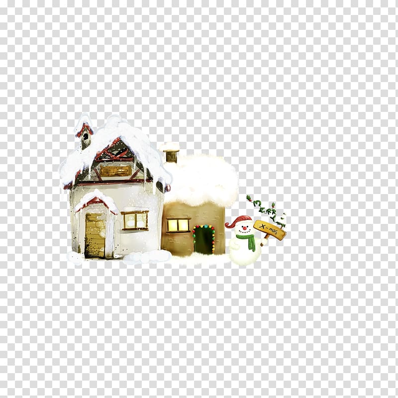 Christmas decoration Christmas ornament Christmas tree, Christmas snowman Christmas cottage transparent background PNG clipart