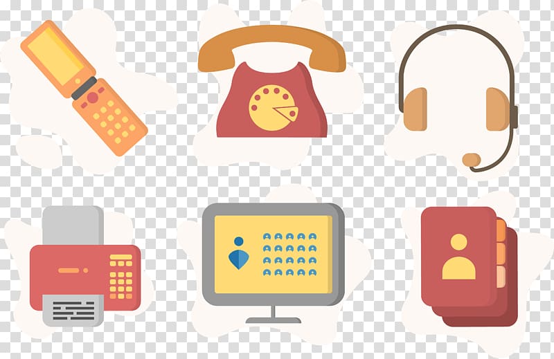 Telephone Computer Icon, Mobile phone computer set transparent background PNG clipart