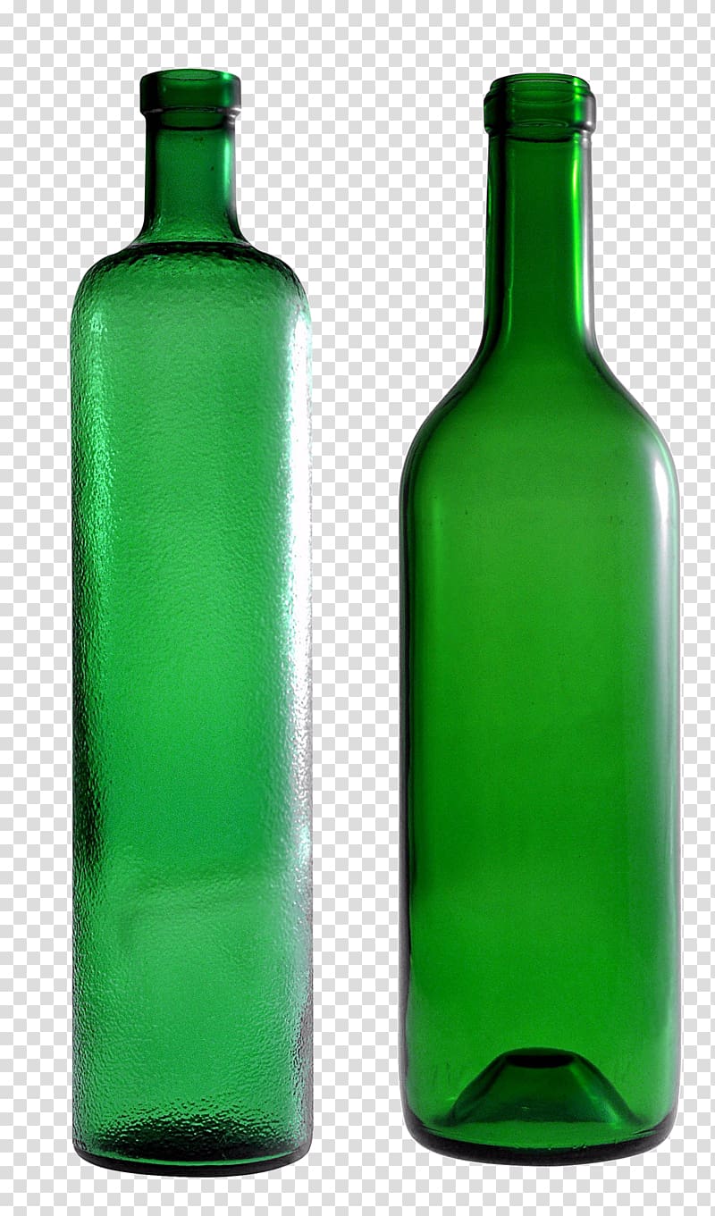 Glass bottle , empty green glass bottle transparent background PNG clipart