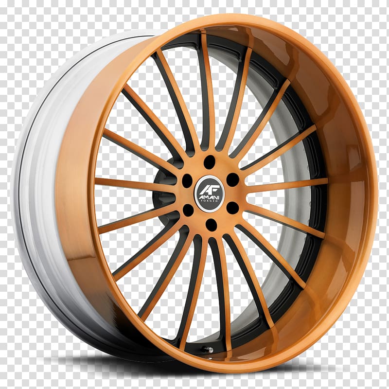 Alloy wheel Car Rim Motor Vehicle Tires, gold powder coated wheels transparent background PNG clipart