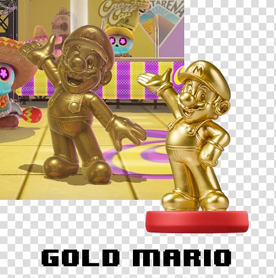 Super Mario Odyssey Nintendo Gold Amiibo Silver, nintendo transparent background PNG clipart
