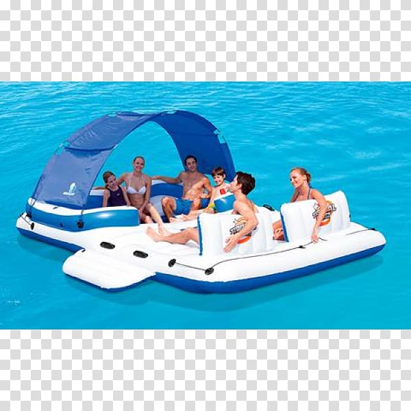 Floating island Inflatable Raft Tahiti, island transparent background PNG clipart