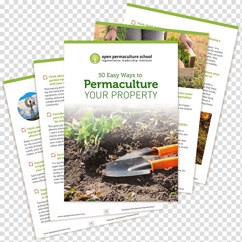 Product Brochure, permaculture transparent background PNG clipart