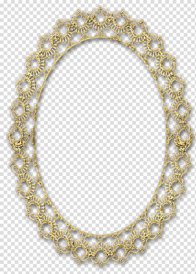 Mirror Wall Silver Frames Gold, pearls transparent background PNG clipart