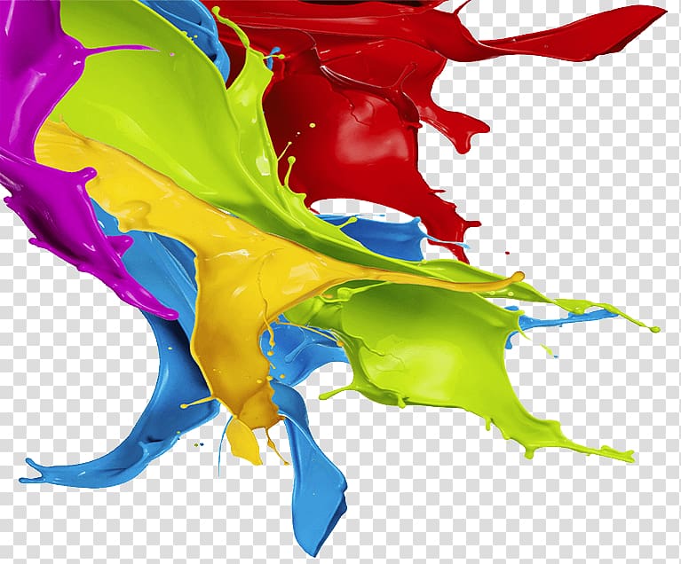 House painter and decorator Color Painting, color splash transparent background PNG clipart