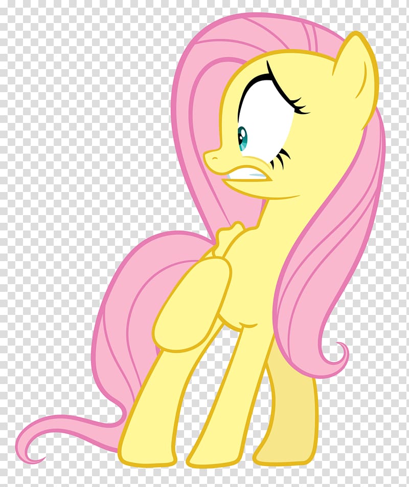 Pony Fluttershy Equestria, frightened transparent background PNG clipart
