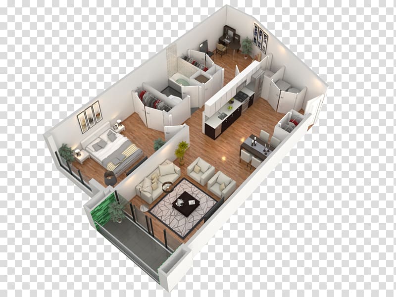 Floor plan Apartment Square foot Building, Unit Construction transparent background PNG clipart