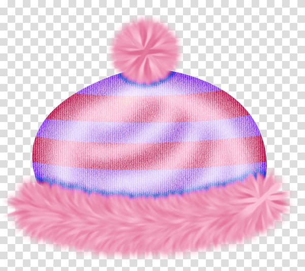 Hat Pink, Striped hat transparent background PNG clipart