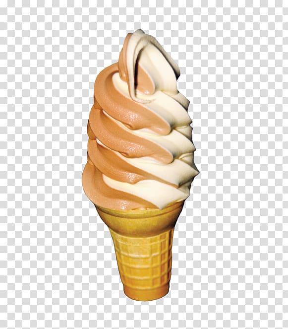 Ice Cream Cones Twist Cone Soft serve Food, SOFT SERVE ICE CREAM transparent background PNG clipart