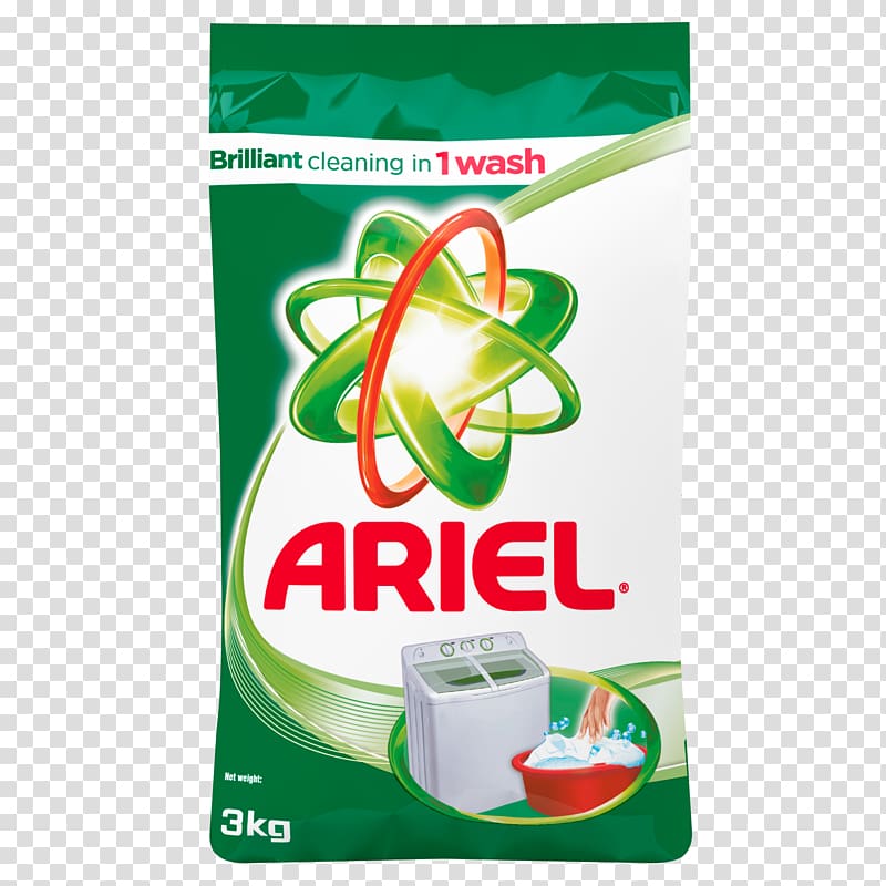 Laundry detergent Ariel Washing machine, Washing powder transparent background PNG clipart