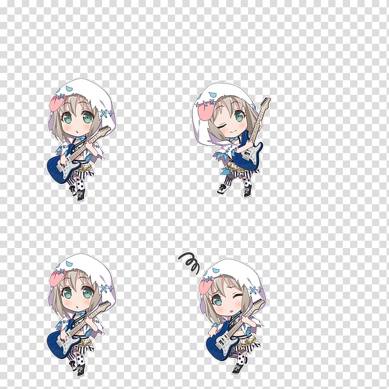 BanG Dream! Chibi Earring Fallout 76, Chibi transparent background PNG clipart