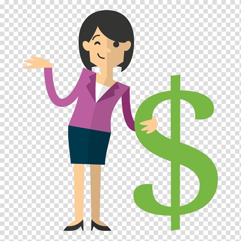 Dollar sign Bank Finance United States Dollar, Cartoon Business People transparent background PNG clipart