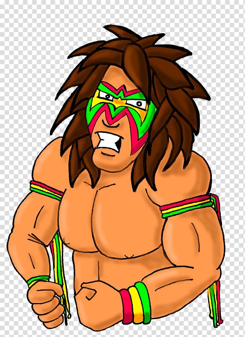 Cartoon Drawing WWE Coloring book , the ultimate warrior transparent background PNG clipart