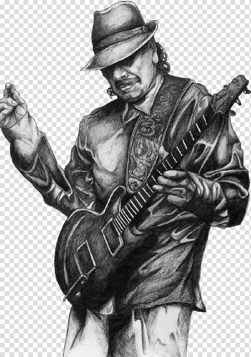 Carlos Santana Drawing Musician, supernatural transparent background PNG clipart