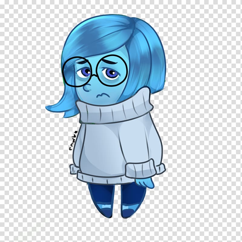 Sadness Drawing Cartoon Fear, inside out transparent background PNG clipart
