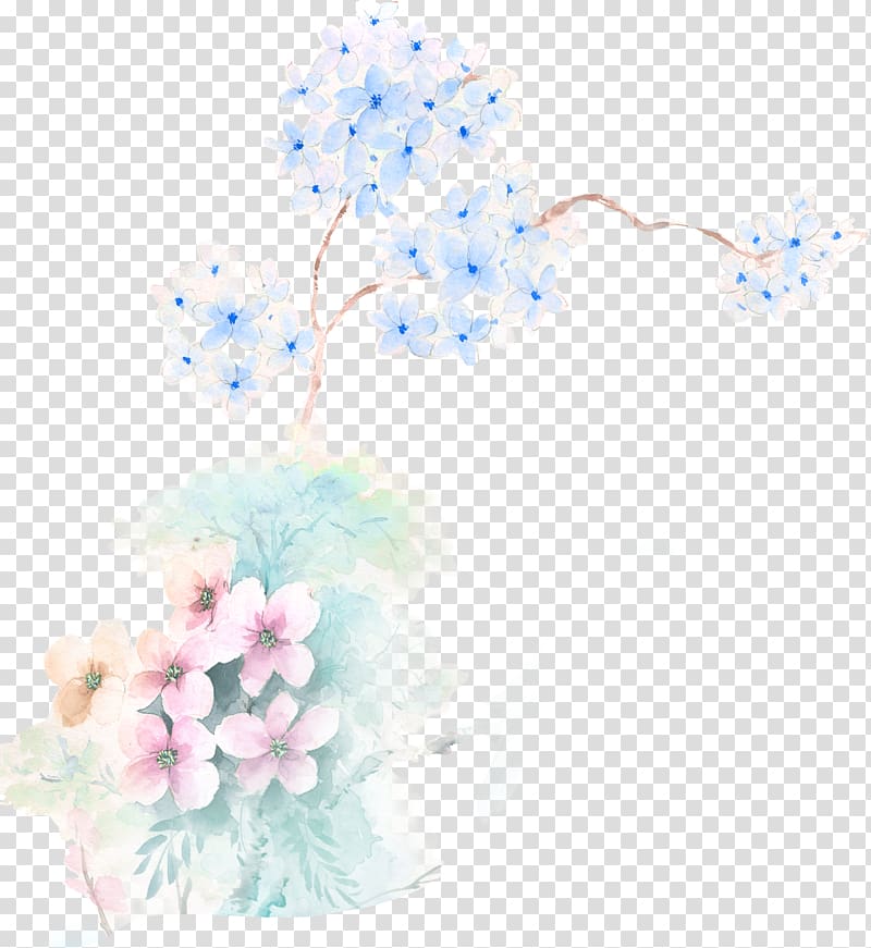 Cherry blossom Desktop Floral design Petal, Watercolor flowers transparent background PNG clipart