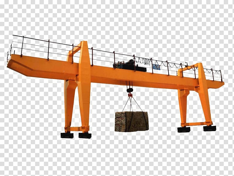Samson and Goliath Gantry crane Machine, crane transparent background PNG clipart