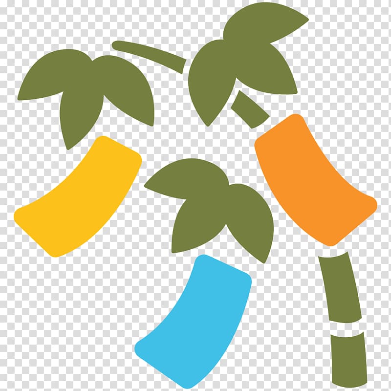 Emoji Tanabata Android Symbol , bamboo transparent background PNG clipart