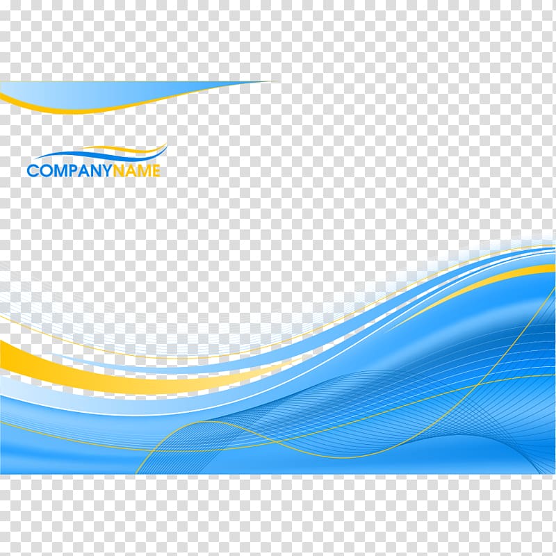 Company Name logo, Blue background with wavy lines transparent background PNG clipart