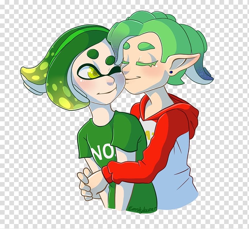 Splatoon Fan art Girlfriend, GAY LOVE transparent background PNG clipart