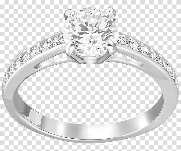 Ring size Swarovski AG Jewellery Rhodium, Swarovski Jewelry White Gold Ring transparent background PNG clipart