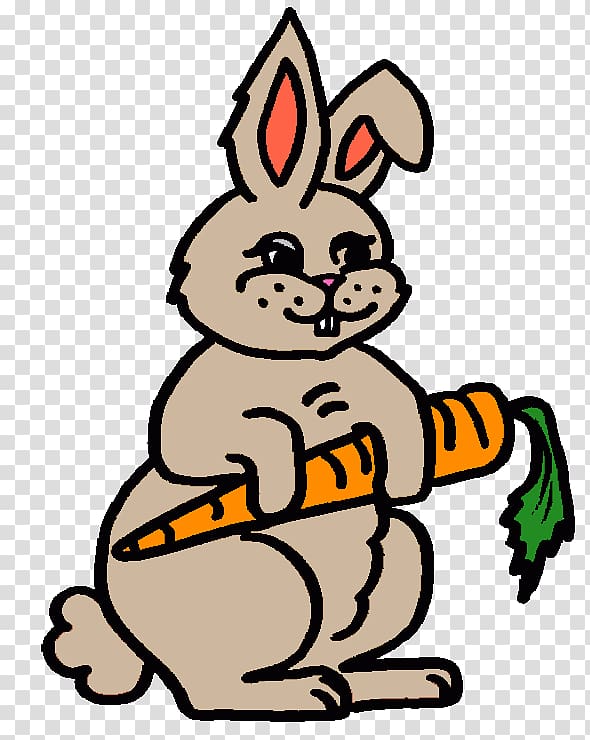 Coloring book Easter Bunny Rabbit Carrot Child, rabbit transparent background PNG clipart