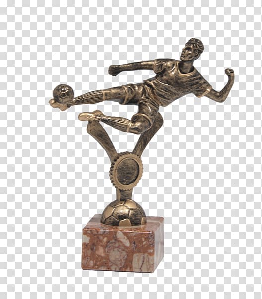 Kaja Sport Sports Football Trophy Bronze sculpture, football transparent background PNG clipart