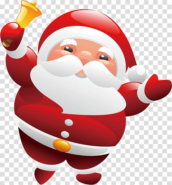 Santa Claus Christmas , Hand-painted Santa Claus transparent background PNG clipart