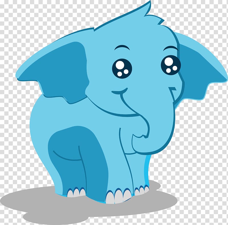 Indian elephant Cartoon Illustration, cartoon elephant transparent background PNG clipart