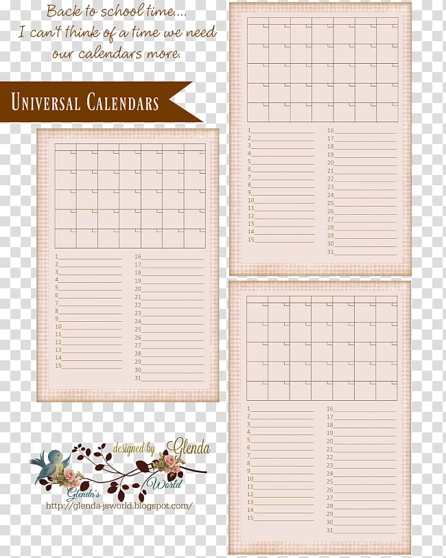 Paper Label Printing Information Calendar, Calendar Bullet Journal Writings transparent background PNG clipart