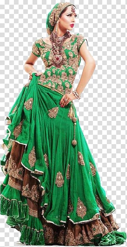 Wedding dress Pakistani clothing Bride Lehenga, dress transparent background PNG clipart