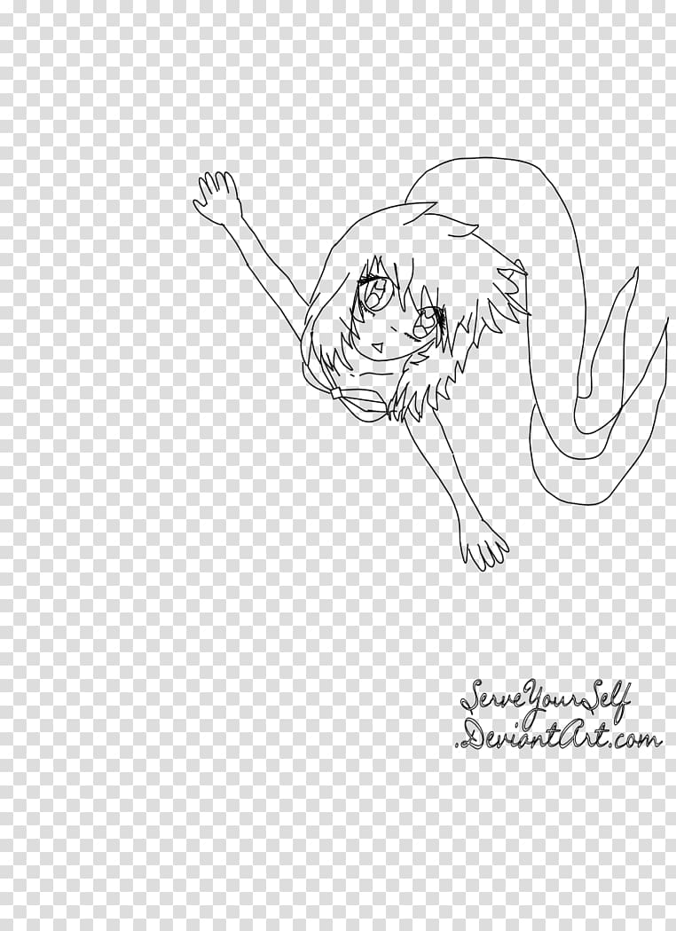 Line Art Drawing Sketch Jellyfish Line Art Transparent Background Png Clipart Hiclipart