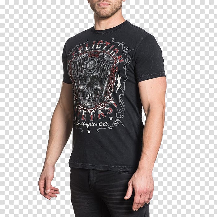 Long-sleeved T-shirt Long-sleeved T-shirt Affliction Clothing, T-shirt transparent background PNG clipart