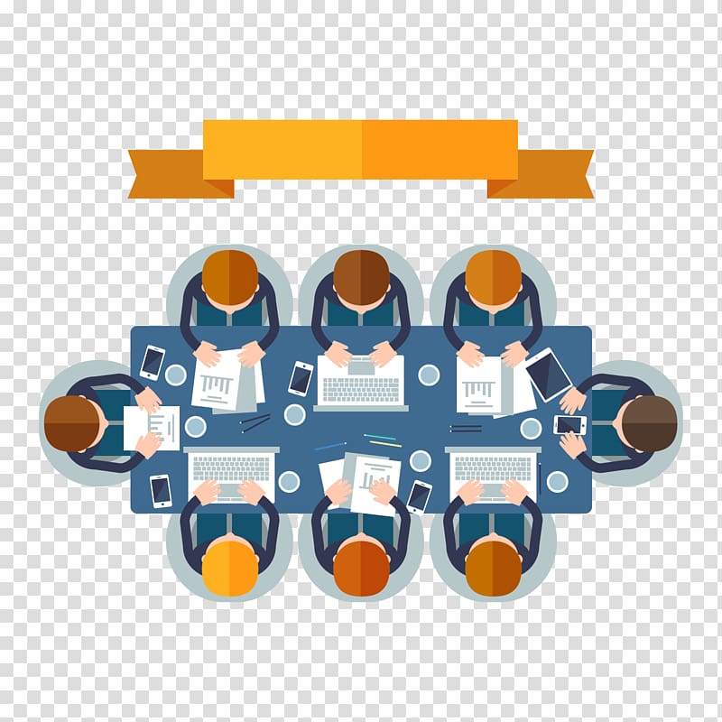 group of people using laptop computer illustration, Euclidean Meeting, Creative Business Meeting People Top view transparent background PNG clipart