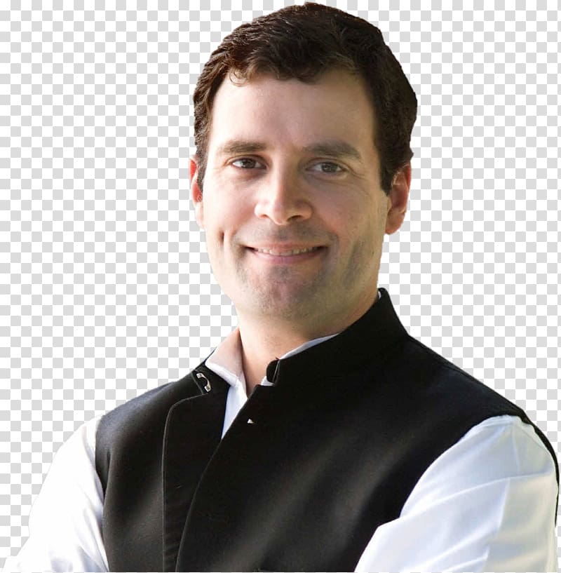 smiling man wearing black and white shirt, Rahul Gandhi List of Presidents of the Indian National Congress All India Congress Committee Bharatiya Janata Party, others transparent background PNG clipart