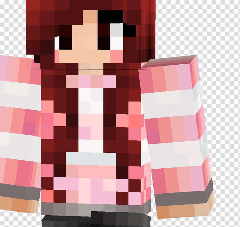 Minecraft Mod Dark skin Hair, girl skin minecraft pe transparent background PNG clipart