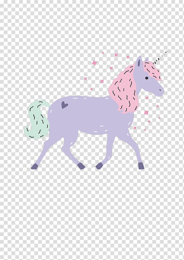 purple unicorn illustration, Unicorn horn Illustration, Color unicorn transparent background PNG clipart