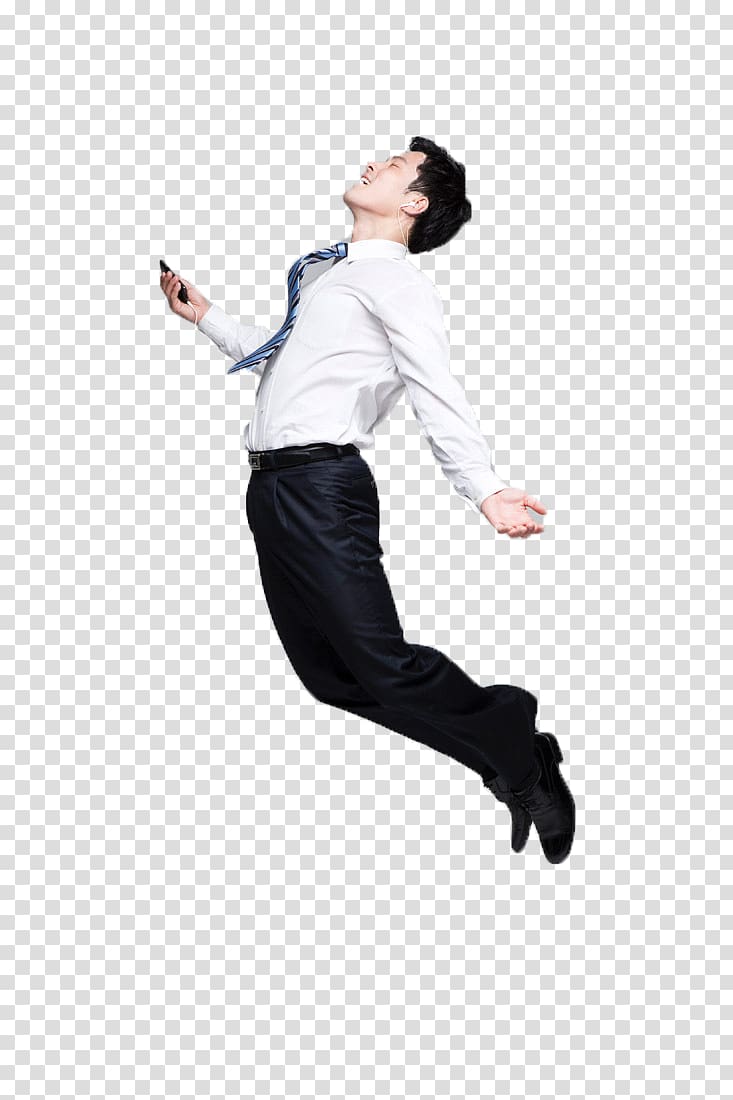 man floating on air illustration, Icon, Jump up man transparent background PNG clipart