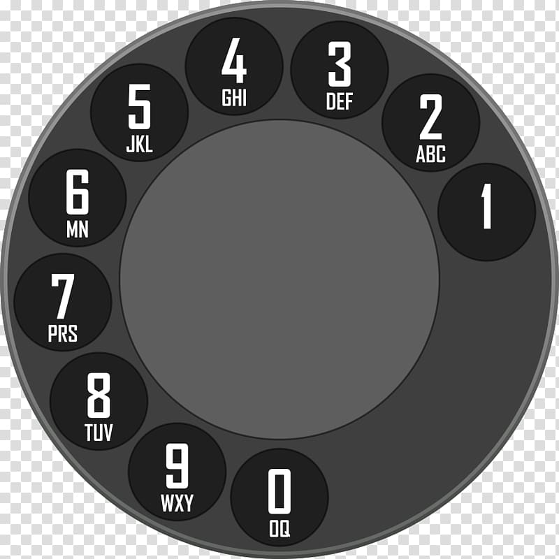 Rotary dial Dialer Telephone call, phone transparent background PNG clipart